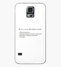 Schriftsteller Design Hülle & Klebefolie für Samsung Galaxy