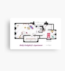 Breakfast at Tiffany's Apartment Floorplan Metal Print