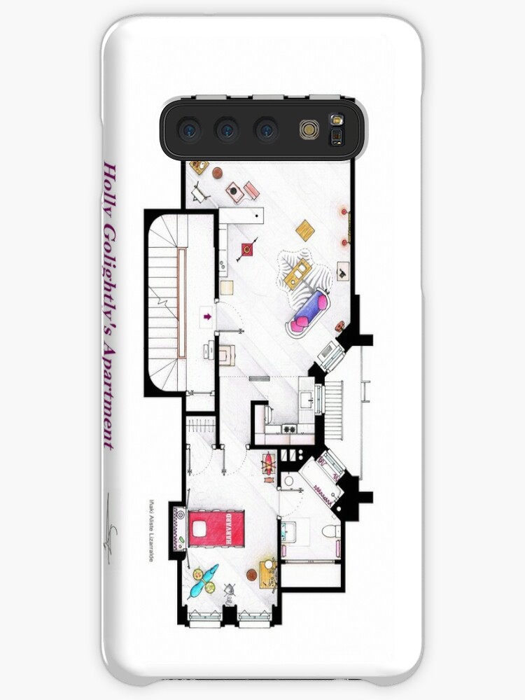 Breakfast At Tiffany S Apartment Floorplan V2 Case Skin For Samsung Galaxy By Inaki Aliste Lizarralde