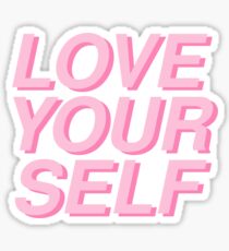love yourself Sticker