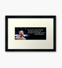 Conor McGregor Motivational Poster Framed Print