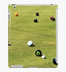 Lawn Bowls Competition Game In Action, iPad Case/Skin