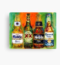 Modelo, Dos Equis, Corona - Mexican Beers Canvas Print