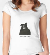 there's really a wolf Women's Fitted Scoop T-Shirt