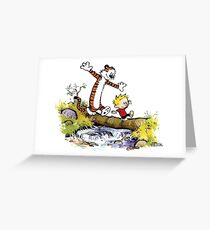 Calvin and Hobbes 8 Greeting Card