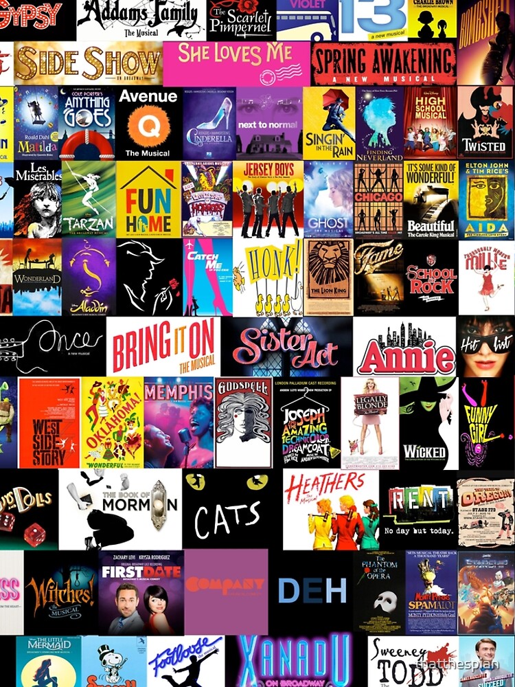 MUSICALS! (Duvet, Clothing, Book, Pillow, Sticker, Case, Mug etc) by thatthespian
