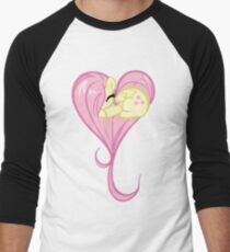 Heart Of Fluttershy Men's Baseball ¾ T-Shirt