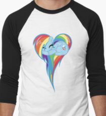 Heart Of Rainbow Dash Men's Baseball ¾ T-Shirt