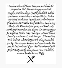 Spike's Love Quote Photographic Print
