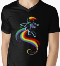 Flowing Rainbow Men's V-Neck T-Shirt