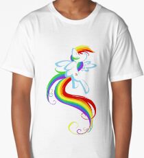 Flowing Rainbow Long T-Shirt