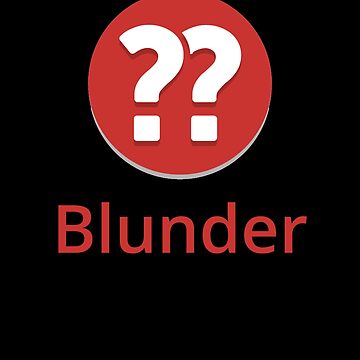 Blunder (??) Sticker for Sale by sleeveartist