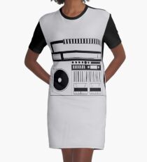 boombox Graphic T-Shirt Dress