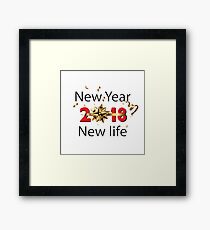 New Year & New life 2018 Framed Print