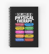 The Laws Of Physical Therapy Awesome Therapist Gift Spiral Notebook