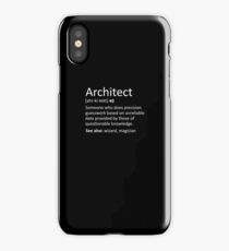 Funny Architect Definition Sarcastic Meaning iPhone Case