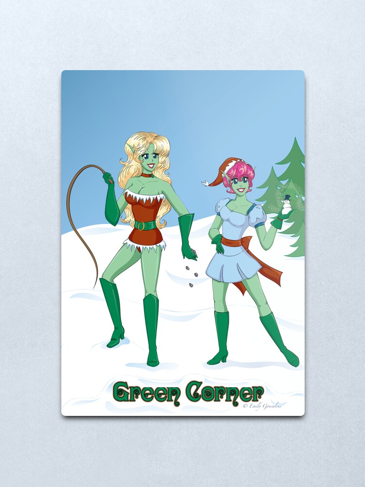 Alternate view of Naughty and Nice Metal Print