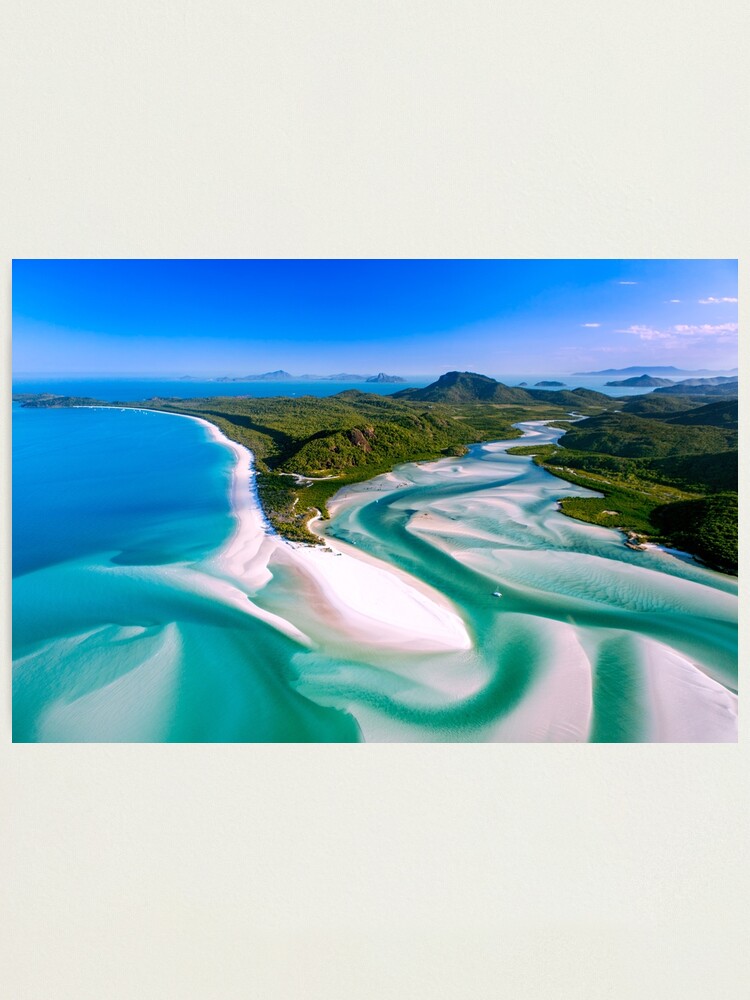Alternate view of Hill Inlet - Whitsundays Queensland, Australia Photographic Print