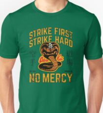Cobra Kai - Strike First, Strike Hard Slim Fit T-Shirt