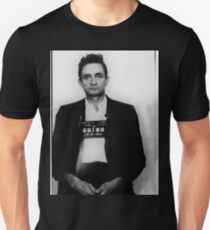 Johnny Cash Mug Shot Vertical Unisex T-Shirt