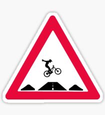 Bike trail crossing Sticker