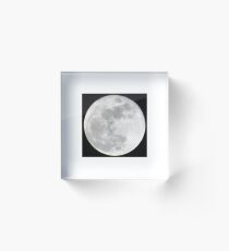 Large Full Moon Acrylic Block