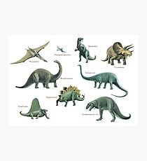 Dinosaur montage Photographic Print