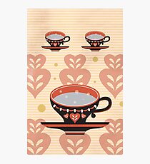 Retro drinks for 'three' Photographic Print