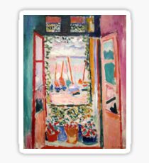 Das offene Fenster - Henri Matisse Sticker