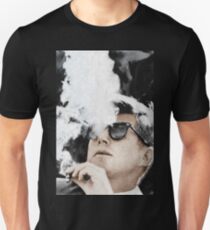 John F Kennedy Cigar And Sunglasses Unisex T-Shirt