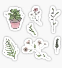 Pflanzen und Blumen Sticker Blatt Sticker
