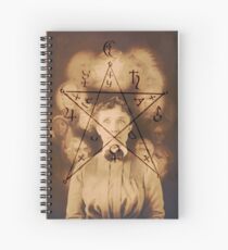 Spiritualist Mandala Collage Spiral Notebook
