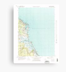 Massachusetts USGS Historical Topo Map MA Scituate 351279 1974 25000 Metal Print
