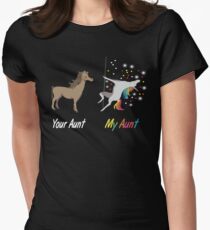 YOUR AUNT MY AUNT T-SHIRT Women's Fitted T-Shirt