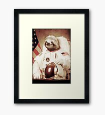 Astronaut Sloth Framed Print