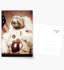 Astronaut Sloth Postcards
