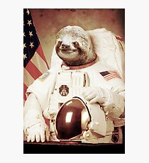 Astronaut Sloth Photographic Print