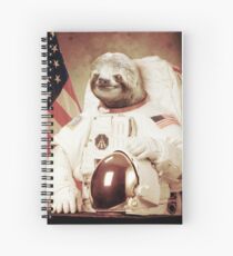 Astronaut Sloth Spiral Notebook