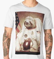 Astronaut Sloth Men's Premium T-Shirt