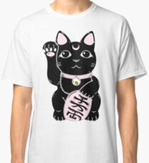 Lucky Cat Black Classic T-Shirt