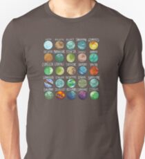Star Wars Planets Pattern Unisex T-Shirt