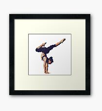 Art Yoga Woman Framed Print