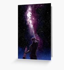 He still loves space Greeting Card