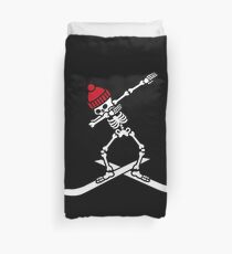 Dab dabbing skeleton ski skiing Bettbezug
