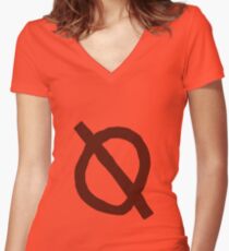 Mea Shirt "non binary" Women's Fitted V-Neck T-Shirt