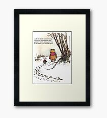 winnie the pooh famous quote piglet Framed Print