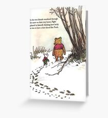winnie the pooh famous quote piglet Greeting Card