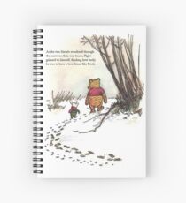 winnie the pooh famous quote piglet Spiral Notebook