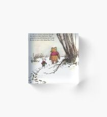 winnie the pooh famous quote piglet Acrylic Block