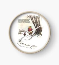 Reloj cochinillo famoso de la cita de winnie the pooh